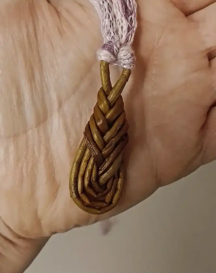 Objet de décoration en osier tressé - Artisanat d'art Willow